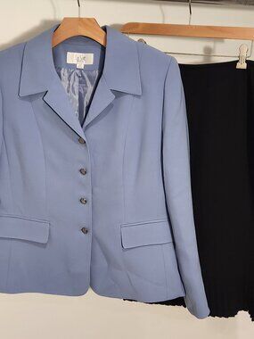 Y2K Le Suit Petite WOMEN'S SKIRT SUIT SET Size 14P